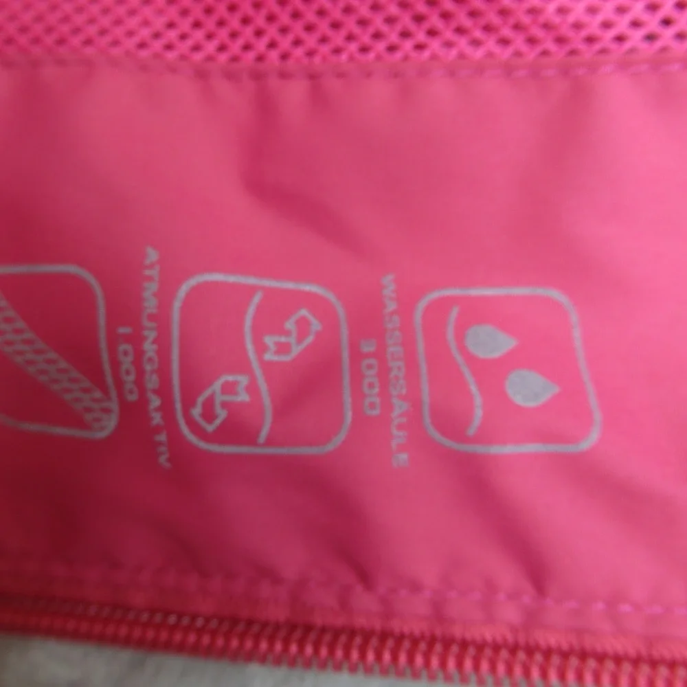 Little Donkey Andy Jacket Womens Small Pink Purple Hooded Water‎ Resistant Rain
